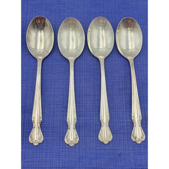 Rogers Brothers Daybreak Elegant Lady Set of 4 Tablespoons Reinforced Plate IS - Picture 3 of 6